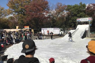 雪山でアマチュア無線を！スノーバンクで2日間のPRを実施中！