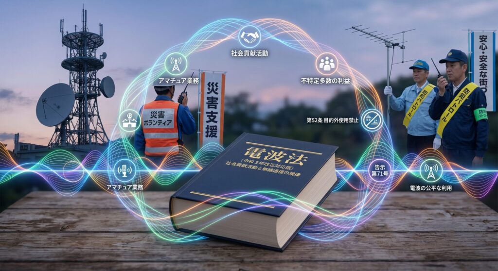 2021年の法改正により、アマチュア無線の利用範囲は大きく広がりました。遠方まで届く強力な電波と法律に基づいた通信が可能なアマチュア無線は行政での利用に最適です。