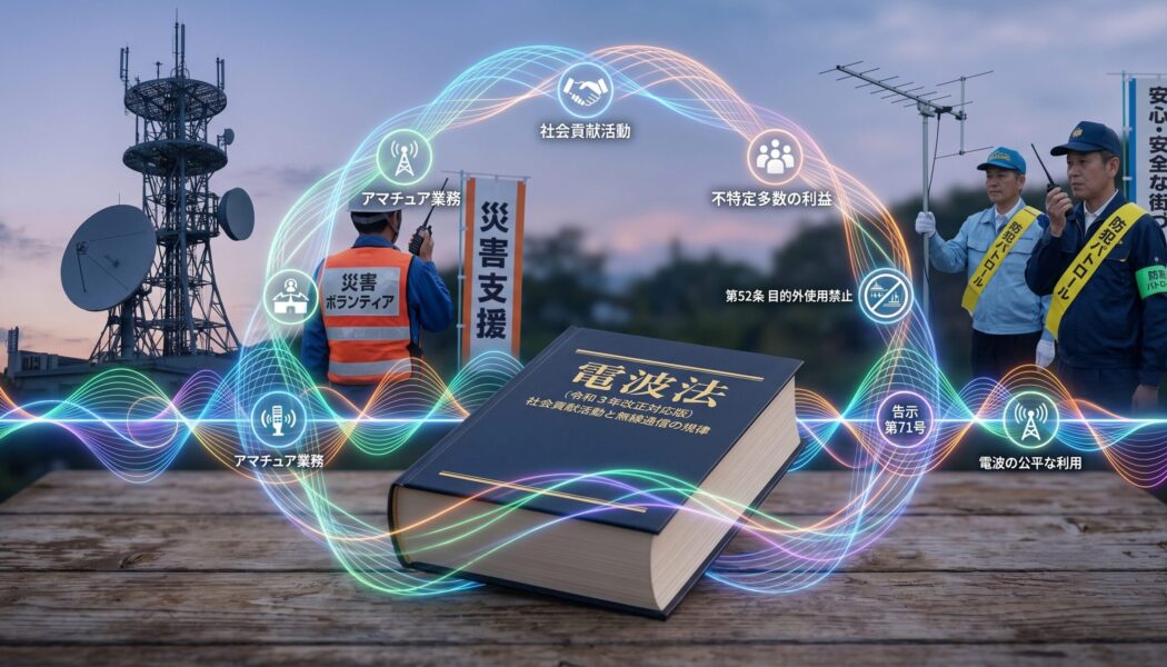 アマチュア無線の利用拡大に関連する電波法等の条文